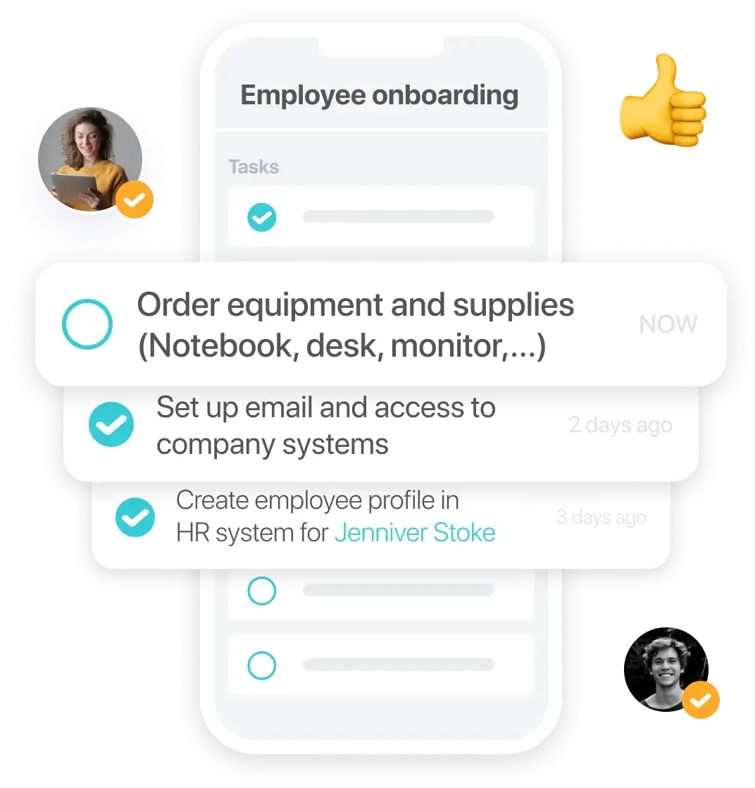 Customize onboarding checklist templates